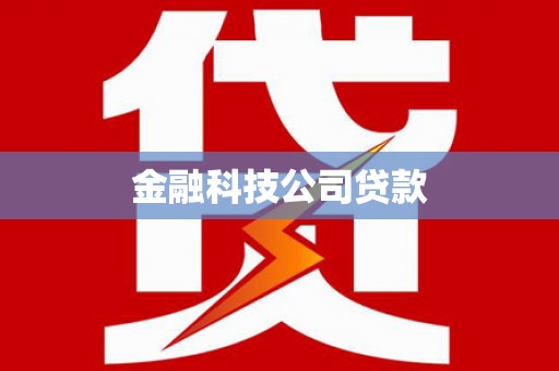 凤庆金融科技公司贷款