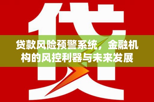 凤庆贷款风险预警系统，金融机构的风控利器与未来发展
