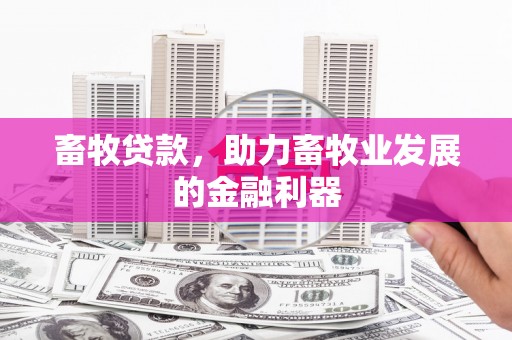 凤庆畜牧贷款，助力畜牧业发展的金融利器