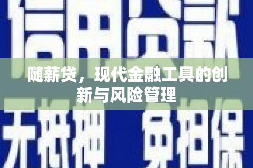 凤庆随薪贷，现代金融工具的创新与风险管理