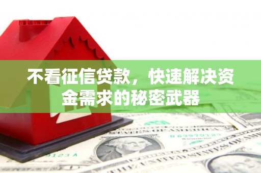 凤庆不看征信贷款，快速解决资金需求的秘密武器