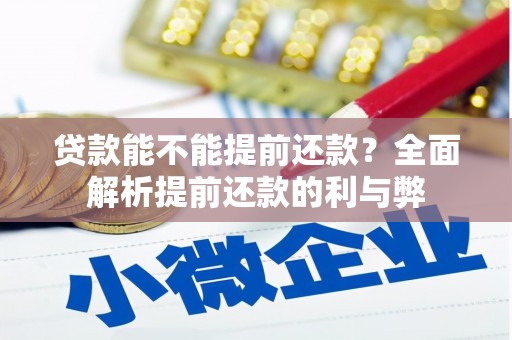凤庆贷款能不能提前还款？全面解析提前还款的利与弊