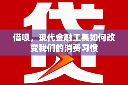 凤庆借呗，现代金融工具如何改变我们的消费习惯