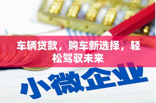 凤庆车辆贷款，购车新选择，轻松驾驭未来