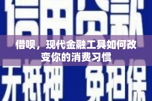 凤庆借呗，现代金融工具如何改变你的消费习惯