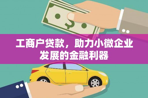 凤庆工商户贷款，助力小微企业发展的金融利器