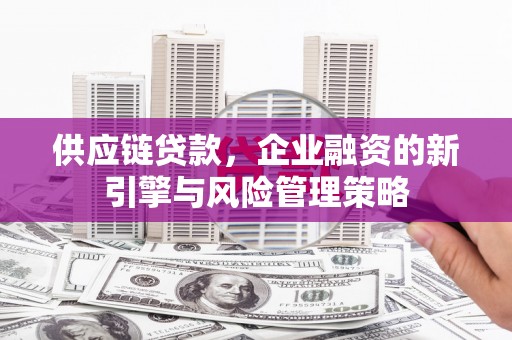 凤庆供应链贷款，企业融资的新引擎与风险管理策略