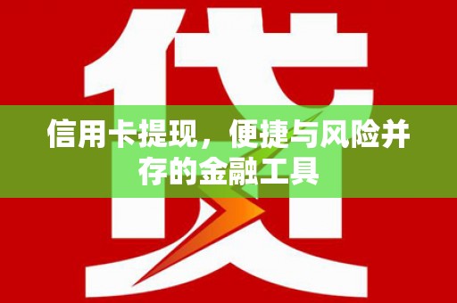 凤庆信用卡提现，便捷与风险并存的金融工具