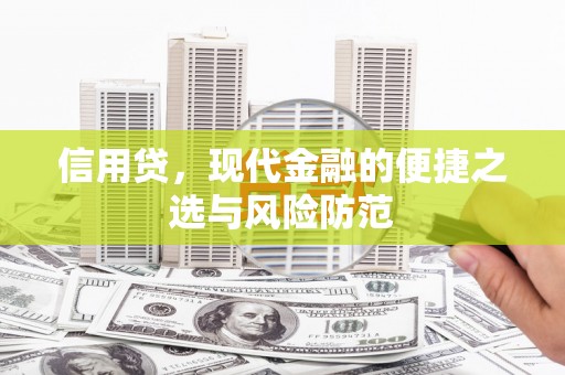 凤庆信用贷，现代金融的便捷之选与风险防范