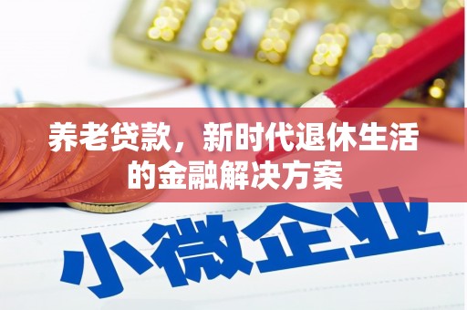 凤庆养老贷款，新时代退休生活的金融解决方案